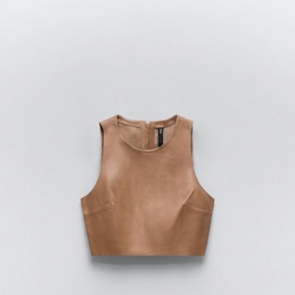 Zara real leather top - Picture 4 of 4
